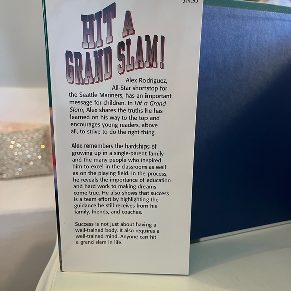 ⚾️🧢1998 Signed Alex Rodriquez “Hit a Grand Slam” (Positively for Kids) Book - Picture 5 of 15